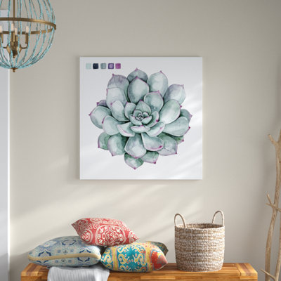 Succulent Swatches II by Grace Popp - Wrapped Canvas Painting