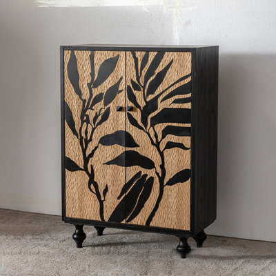 Mid-Century Modern Style Entryway Storage Cabinet