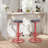 Analeesa Swivel Upholstered Adjustable Height Counter Stool with Metal Frame-993861479
