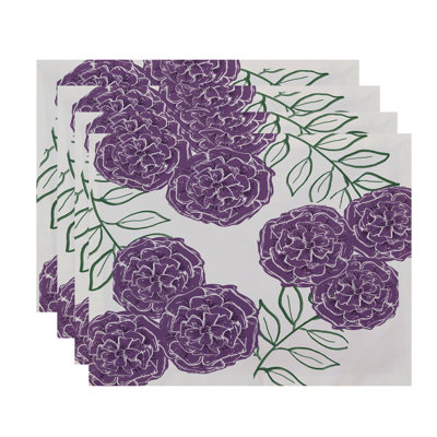 Zellmer Polyester Floral Rectangle Placemat