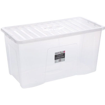 Wham Crystal 110L Plastic Storage Box