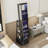 360°Swivel Jewelry Cabinet With Full Length Mirror, 360°Rotating Standing Jewelry Armoire Organizer, Lockable Storage Cabinet, Interior Lighted Mirror And Storage Drawers