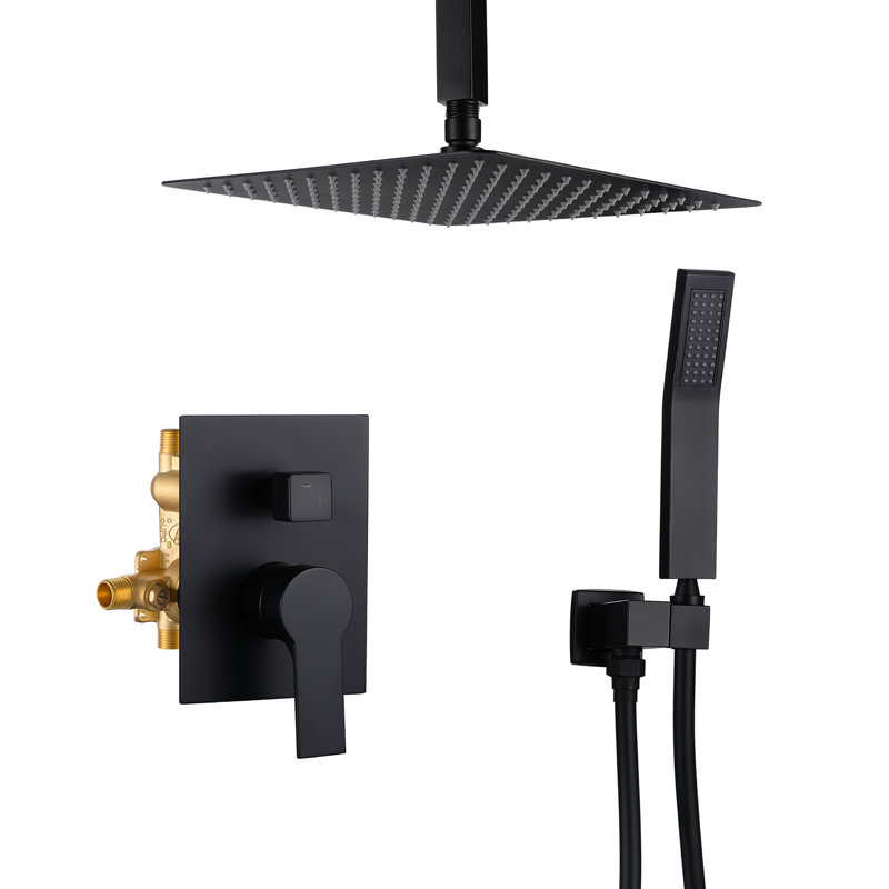 Complete Shower System, Matte Black