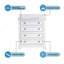 Meuble-lavabo luxueux avec rangement abondant et fabrication durable