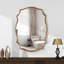 Euri 64x88CM Wall Mirror Gold Metal Framed Flat Accent Mirror