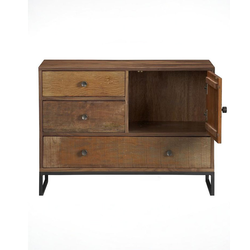 Armoire d'entrée de style chinois, H 31,5 po x l 39,4 po x P 17,7 po