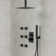 RelaxaJet High-Pressure 12‘’ FlowSync Control Collection Shower Faucet Set with Rough-In Valve，2.5 GPM