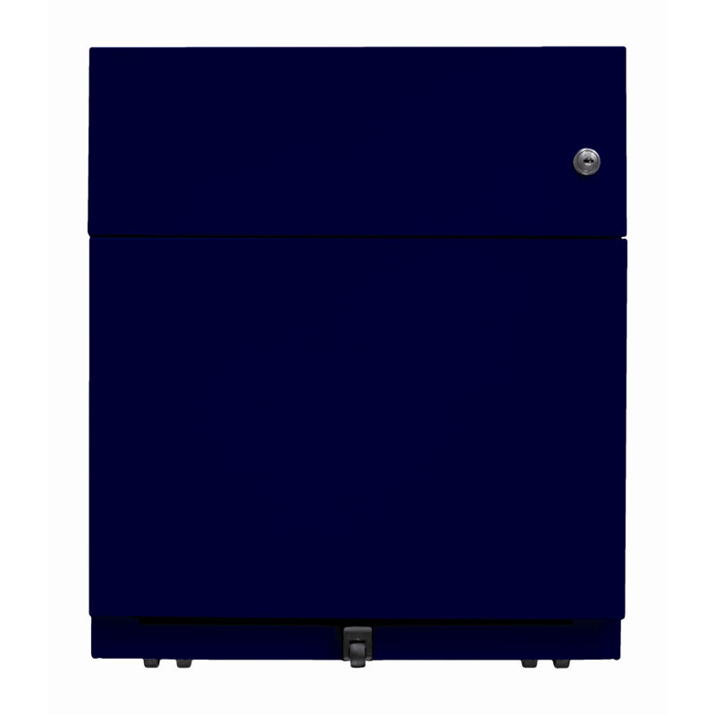 Note 42cm Wide 2 -Drawer Mobile File Cabinet, Oxford blue