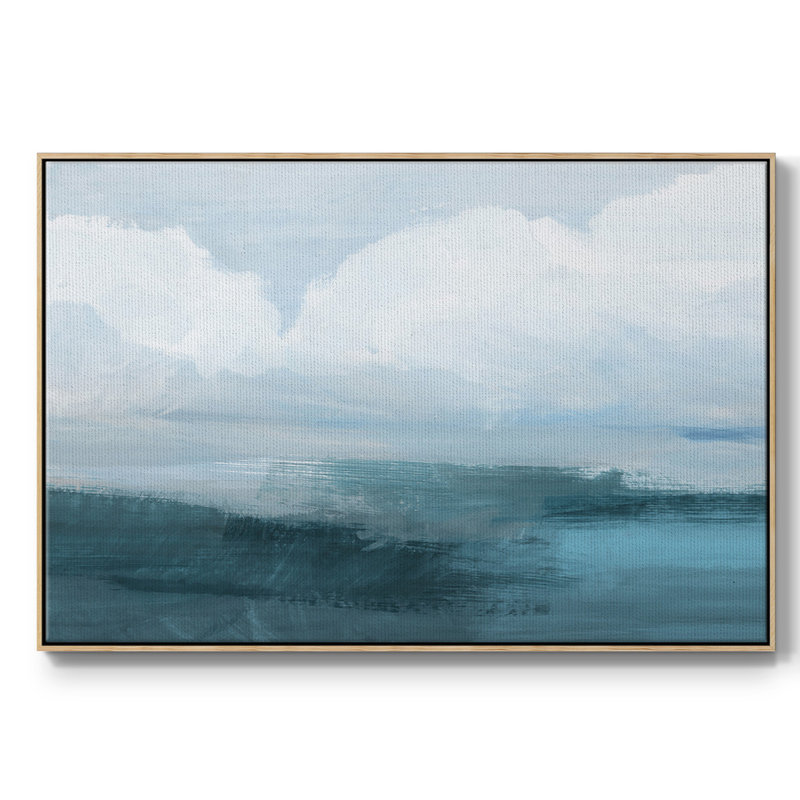 «Azure Rising I», reproduction sur toile, Bois naturel, H 17 po x l 25 po x P 2 po