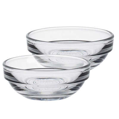 Duralex - Lys Glass Stacking Bowls for Kitchen, Serving - 6cm (2")