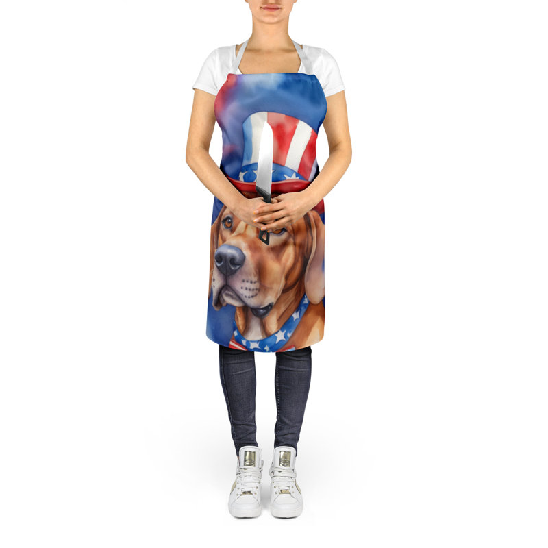 Patriotic American Apron, Rhodesian Ridgeback