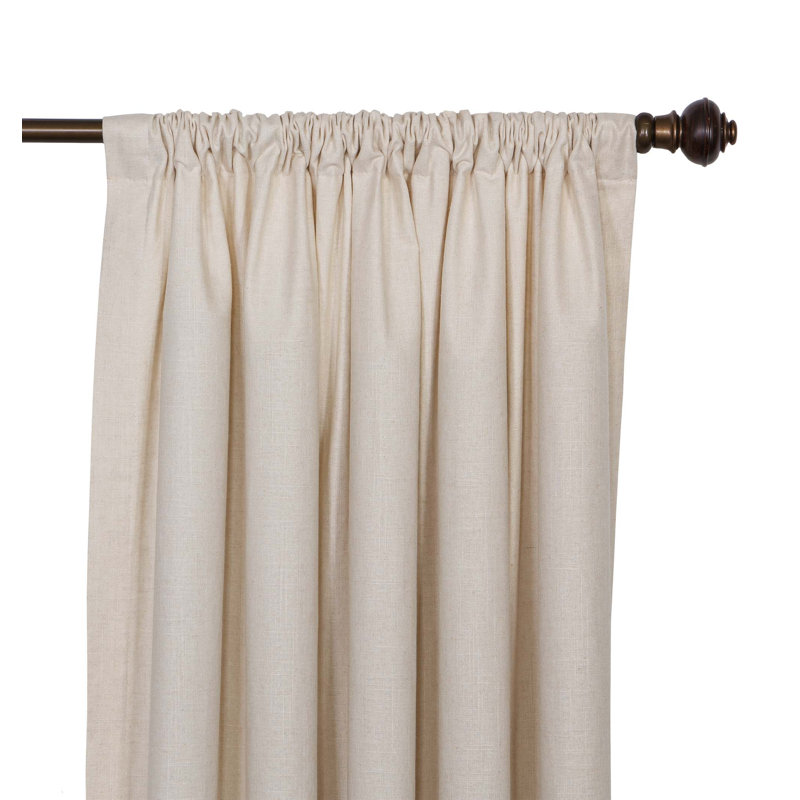 Panneaux de passe-tringle en lin Classic (paire), Lin classique - blanc antique, 96 po de largeur x 84 po de longueur