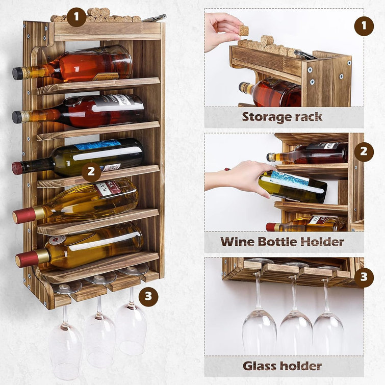 11-Bottle Graphite Wine Rack + Reviews
