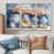 Toile naturelle avec cadre flottant