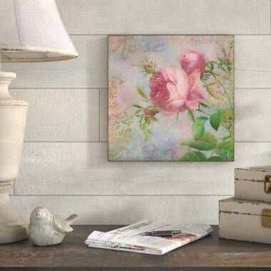 Ophelia & Co. Rose Centered On Canvas by Cora Niele Print | Wayfair