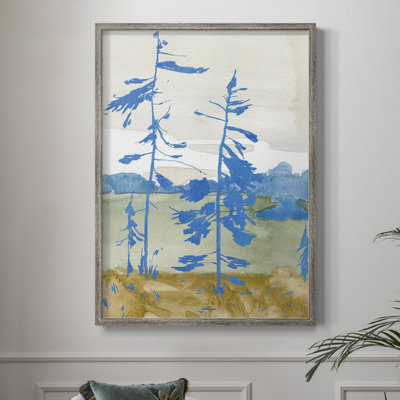 Cerulean Spruce I Framed Print - Solid Wood