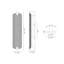 Meuble-lavabo néon, 25 po, laiton patiné, verre transparent-1580226369