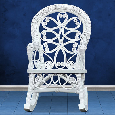 Chaise berçante en osier pour enfant Deas