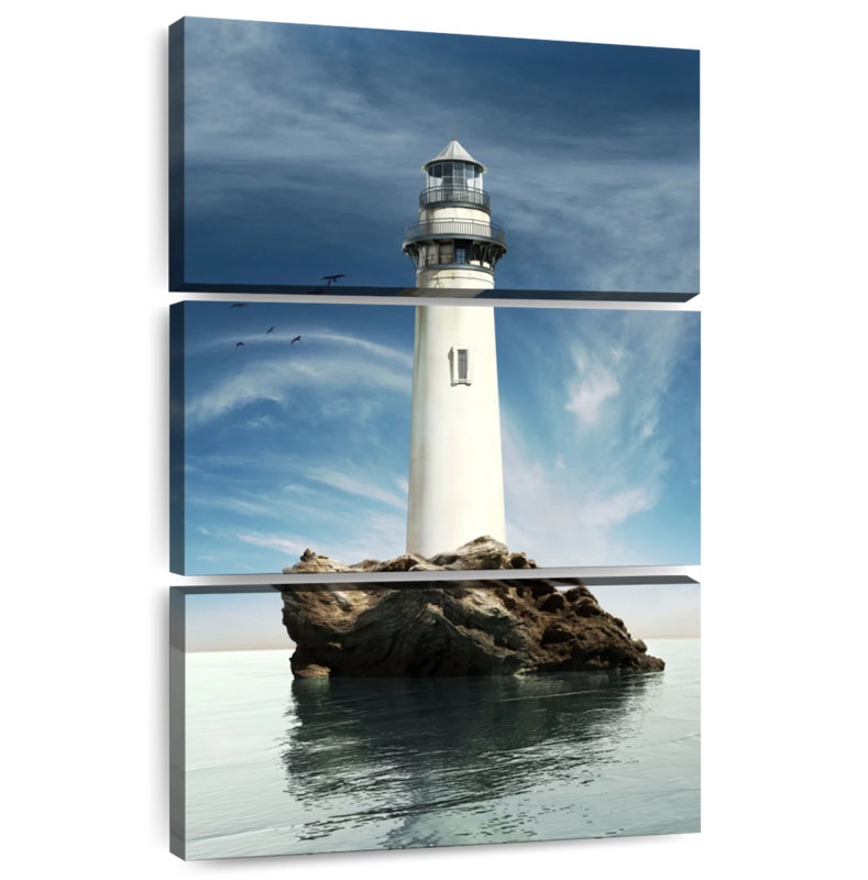 Rock island lighthouse Aletra, H 45 po x l 28 po