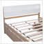 Cadre de lit double avec lit gigogne et 2 tiroirs pour blanc ultrabrillant-926313610