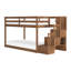 Lit superposé bas simple avec escalier Bear-656608035-656608061
