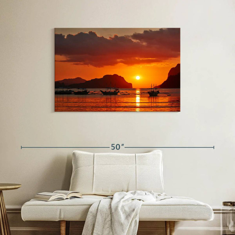 Kerrick El Nido, bateaux au coucher du soleil