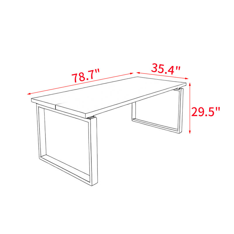 Pisco, 29.5"H x 78.7"L x 35.4"W