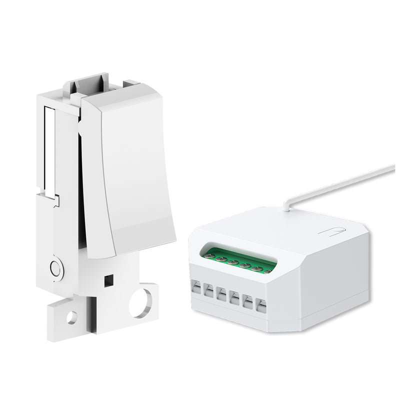 Ener - J Wireless Kinetic 1 Gang Switch and WiFi 5A RF Mini Receiver White 240V