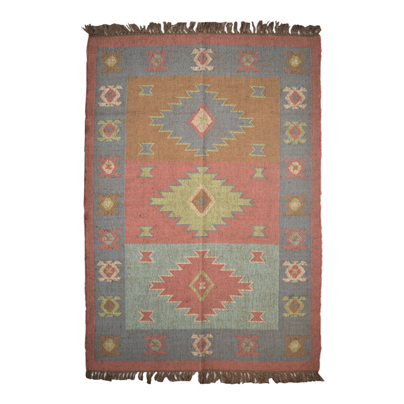 Atsuko Southwestern Hand Woven 90cm X 150cm Indoor / Outdoor Area Rug