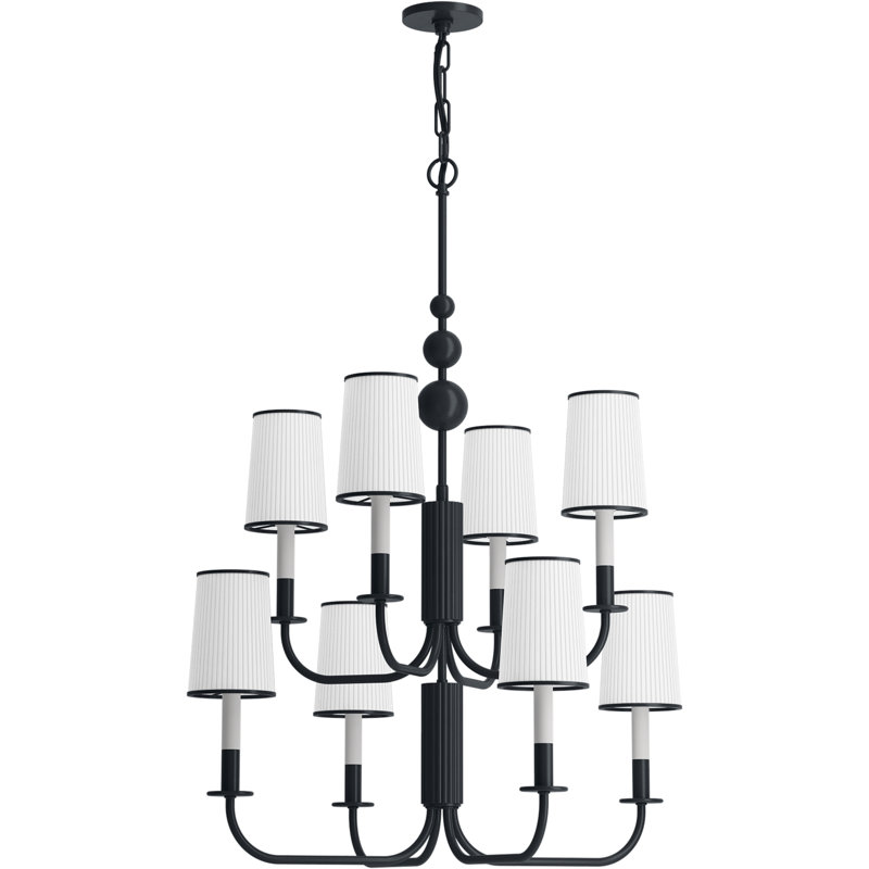 Tresdoux™ Eight-Light Chandelier, Gunmetal
