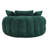 53" Chenille Barrel Chair, Oversized Round Chaise Lounge Single Sofa Chair With Pillows-1377426833