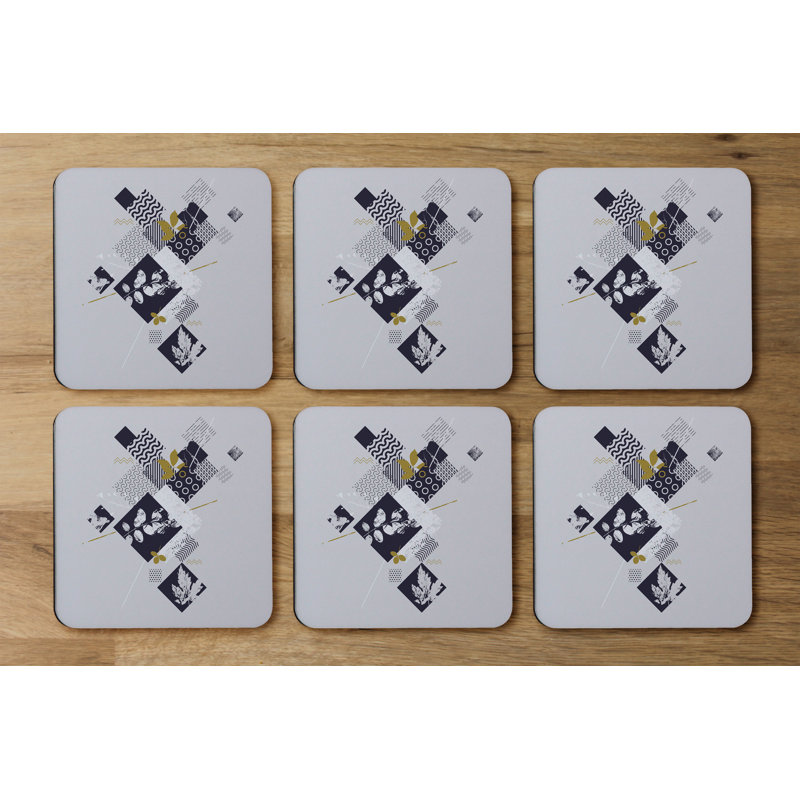 Square 6 Piece Coaster Set