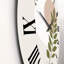 Lune géométrique abstraite avec feuille IV - horloge murale moderne-60327861