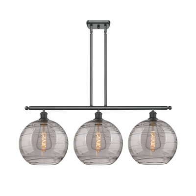 Luminaire suspendu pour îlot de cuisine 3 lumières Ellington