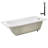 72'' x 36'' Acrylic Soaking Drop-In Bathtub, Drain Included-97545305