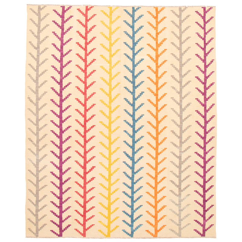 Kilim crème Benn 8 pi 1 po x 10 pi 0 po