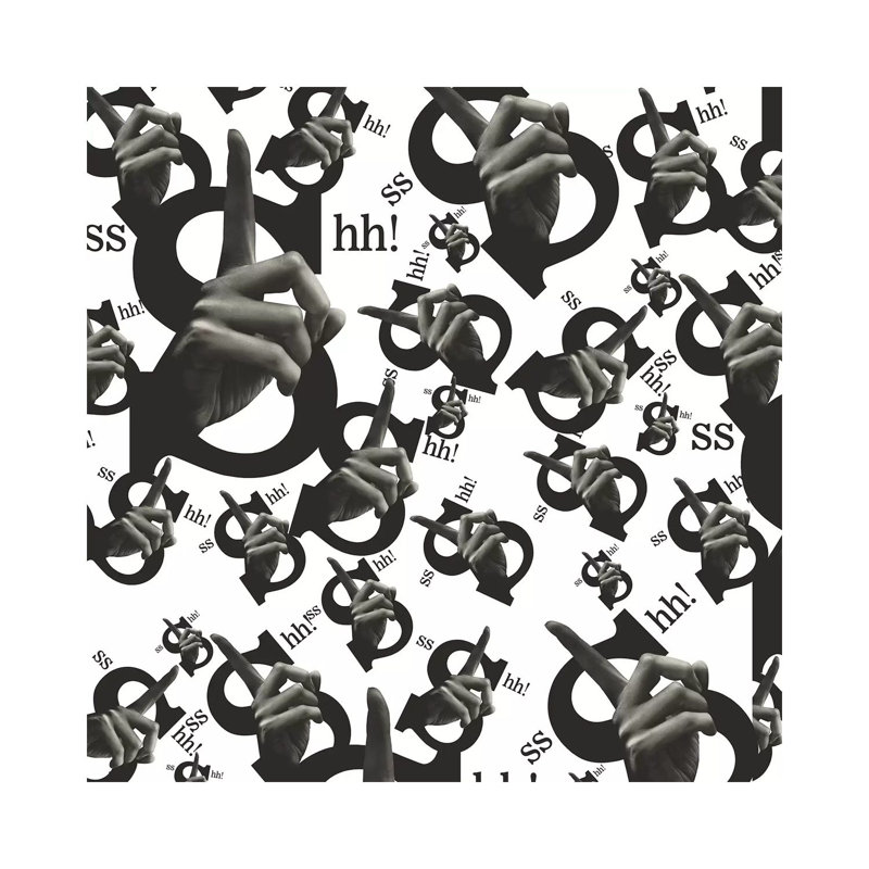 Shh All Over by Ali Gulec - Wrapped Canvas Gallery-Wrapped Canvas Giclée, 93.98 cm H x 93.98 cm W x 3.175 cm D