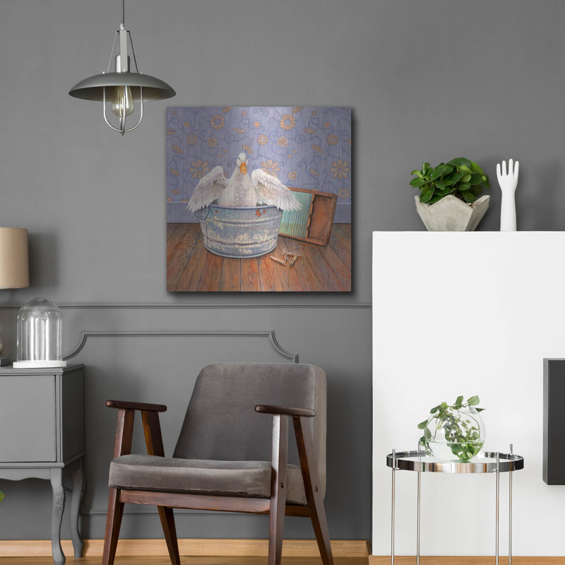  «Rubadub Duck» par Marvindale, art mural en métal, 24 po x 24 po, H 24 po x l 24 po
