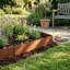 Harbour Housewares 5pc Steel Lawn Edging Set - 5m x 16cm - Rust