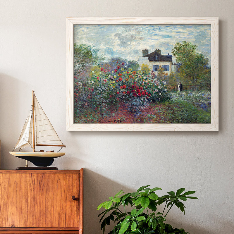Le jardin de l'artiste à Argenteuil, Blanc, H 14 po x l 20 po