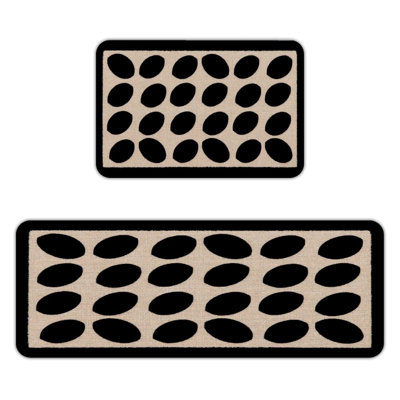 Egg Pattern, Kitchen Mats Set of 2