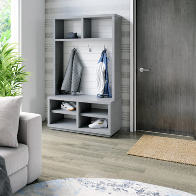 Quimir Hall Tree with Bench and Shoe Storage