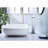 Single Handle Waterfall Bathroom Tap With Corrosion Properties And Easy Maintenance Faucet Spout Stainless Steel Construction In Brushed Nickel Finish