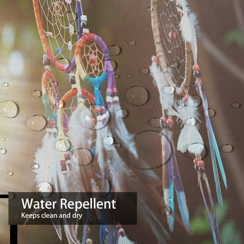 Rideau de douche à 12 crochets Dream Catcher, L 72 po x l 72 po