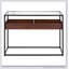 Console contemporaine en métal et verre transparent-700827505-700827519