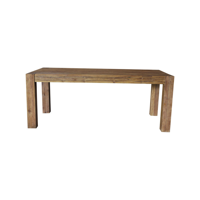 Amanpreet Teak Solid Wood Dining Table, 78cm H x 220cm L x 100cm W