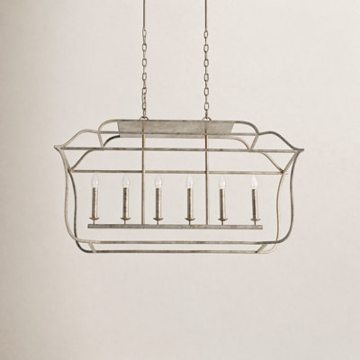 6 - Light Dimmable Lantern Chandelier