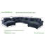 Canapé d'angle surdimensionné 8 places en chenille effet nuage avec deux poufs, deux porte-gobelets, rangements et ports USB-71221203