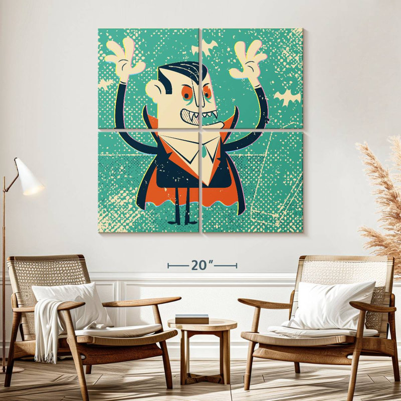 Caricature d'un vampire Kelan, H 57 po x l 57 po