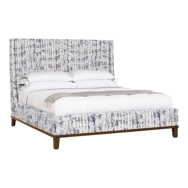 Michael Weiss Upholstered Wingback Bed, Ozark Marina, Havana
